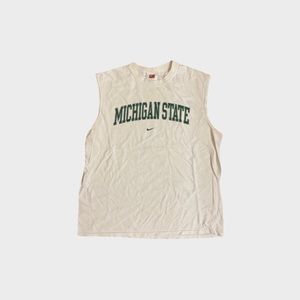 nike team michigan state muscle tank